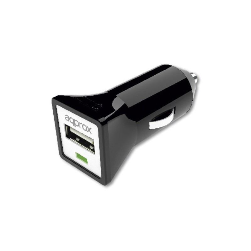 CARGADOR APPROX USB MECHERO COCHE APPUSBCARB NEGRO*