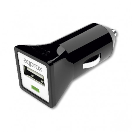 CARGADOR APPROX USB MECHERO COCHE APPUSBCARB NEGRO*