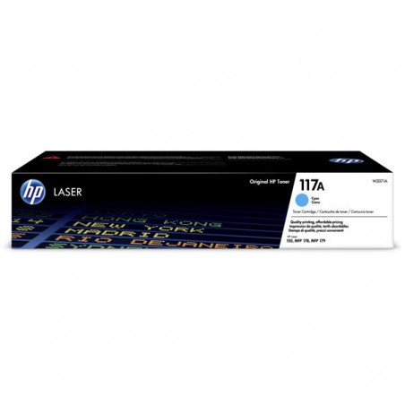 TONER HP ORIG. W2071A Nº117A 700PAG CYAN
