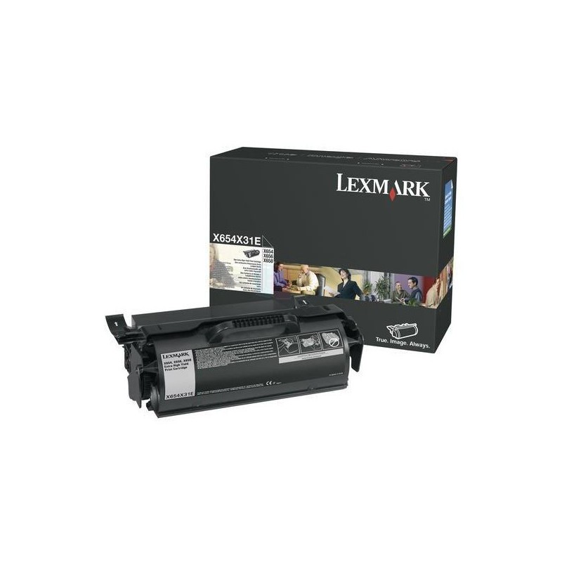 TONER LEXMARK ORIG. X654 A.REND. 0X654X31E 