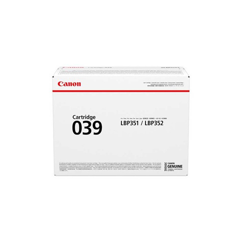 TONER CANON 039  I-SENSYS LBP351X LBP352X 11000 PAG