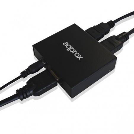 SPLITTER APPROX HDMI 1080P 2 PUERTOS METAL(MULTIPLICADOR)
