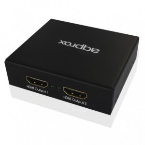 SPLITTER APPROX HDMI 1080P 2 PUERTOS METAL(MULTIPLICADOR)