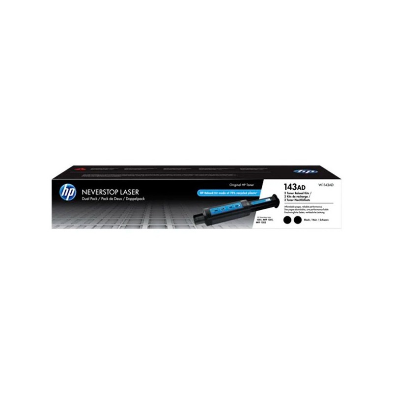 TONER HP ORIG.W1143AD  Nº 143A NEGRO  PACK-2