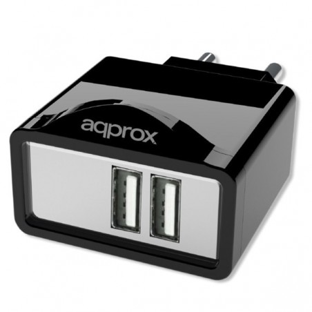 CARGADOR APPROX 2 USB+6TIPS TABLET/SMARTPHONE APPUATS*