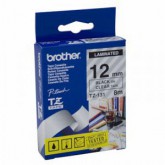CINTA BROTHER ORIG.TZ131/E TRANSP./NEGRO 12MM