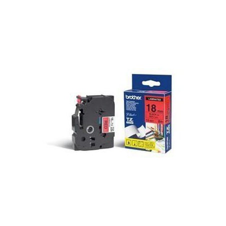 CINTA BROTHER ORIG.TZ441/E ROJO/NEGRO 18MM
