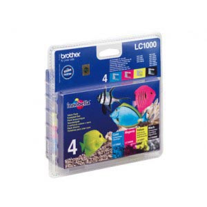 PACK INK JET BROTHER ORIG LC1000VALBP*