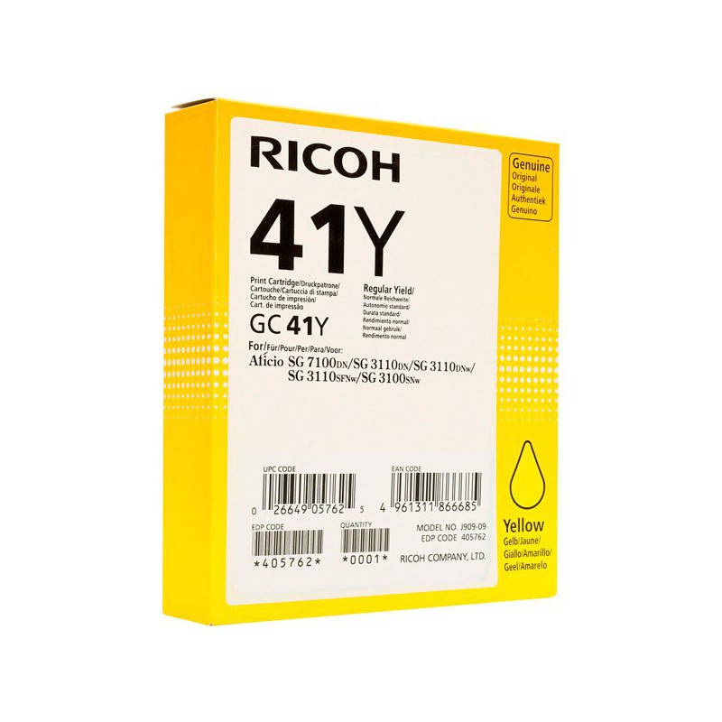 INK JET RICOH ORIG. GC-41Y AMARILLO 2200 PAG.