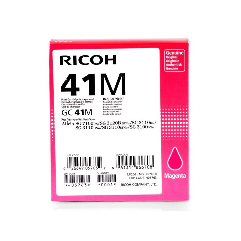 INK JET RICOH ORIG. GC-41M MAGENTA 2200 PAG.