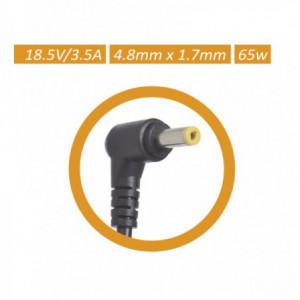 ALIMENT.PORTATIL APPROX 65W TIPS 4.8*1.7MM HP APPA05