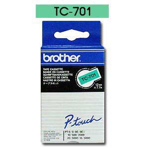 CINTA BROTHER ORIG.TC-701 VERDE/NEGRO 9MM