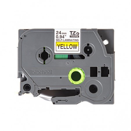 CINTA BROTHER AUTOLAMINADA ORIG.TZESL651 NEG./AMARI. 24MM 8M
