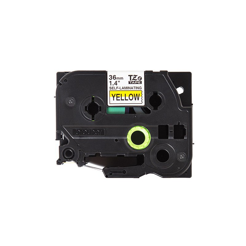 CINTA BROTHER AUTOLAMINADA ORIG.TZESL661 NEG./AMARI. 36MM 8M