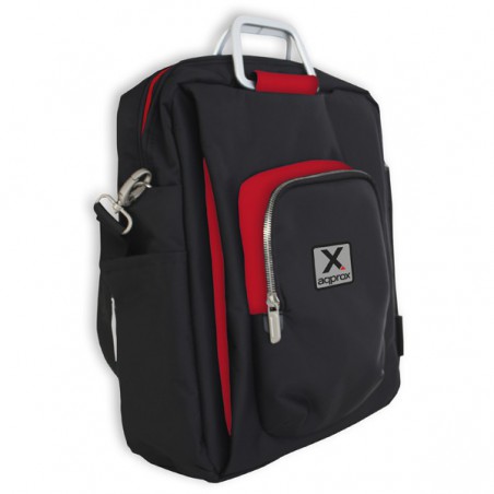 MALETIN APPROX 15.6"CON COMPARTIMENTO APPNBST15BR(NEGR/ROJO*