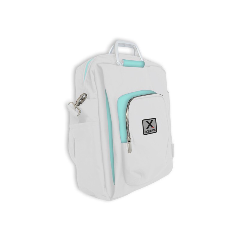 MALETIN APPROX15.6"CON COMPARTIMENTO APPNBST15WB(BLANC/AZU)*