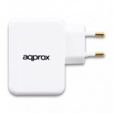 CARGADOR APPROX 4 USB ALIM.PARED APPUSBWALL4PW BLANCO*
