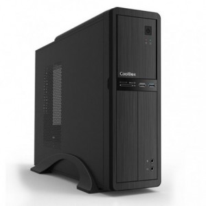 CAJA PC SOBREMESA COOLBOX MATX SLIM T300+LECTOR TARJETAS