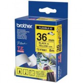 CINTA BROTHER ORIG.TZEFX661 AMARILLO/NEGRO 36MM