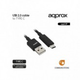 CABLE APPROX USB2.0 A  USB TIPO C APPC39 1M