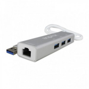 ADAPTADOR APPROX USB 3.0 ETHERNET+3 PORT USB APPC07GHUB