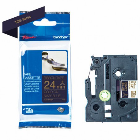 CINTA BROTHER ORIG.TZERN54 DORADO/AZUL MARINO NO ADHESI.24MM