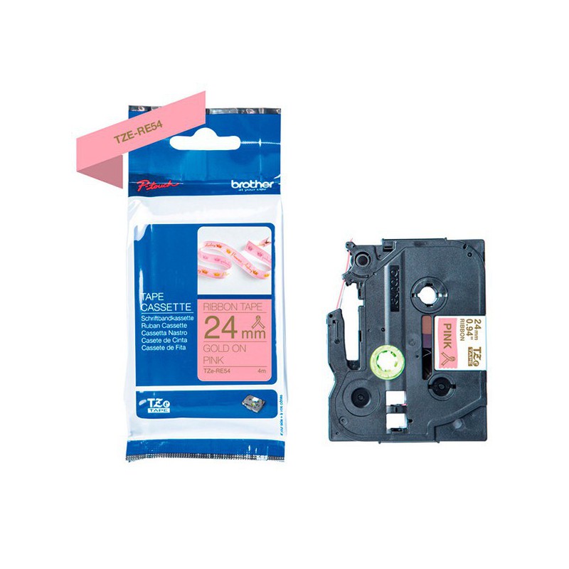 CINTA BROTHER ORIG.TZERE54 DORADO/ ROSA NO ADHESI.24MM