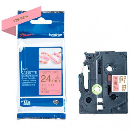 CINTA BROTHER ORIG.TZERE54 DORADO/ ROSA NO ADHESI.24MM