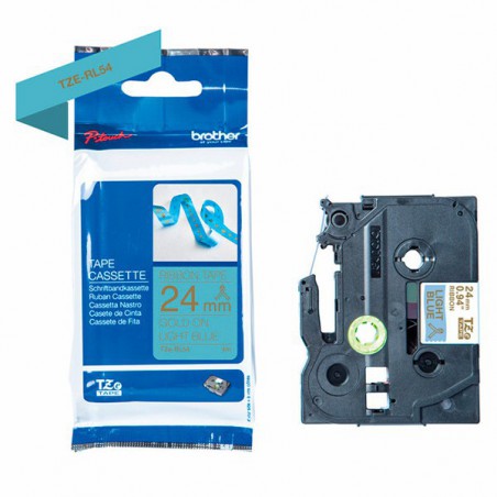 CINTA BROTHER ORIG.TZERL54 DORADO/AZUL CLARO NO ADHESI.24MM