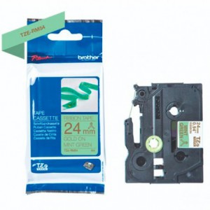 CINTA BROTHER ORIG.TZERW54 DORADO/VERDE MENTA NO ADHESI.24MM