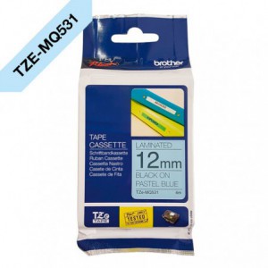 CINTA BROTHER ORIG.TZEMQ531 AZUL/NEGRO 12MM