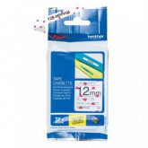 CINTA BROTHER ORIG.TZEMPPH31 BLANCO CON CORAZONES/NEGRO 12MM