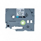 CINTA BROTHER ORIG.TZEMPSL31 BLANCA-PLATA GEOMETR/NEGRO 12MM