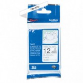 CINTA BROTHER ORIG.TZER231 BLANCO/NEGRO NO ADHESIVA 12MM
