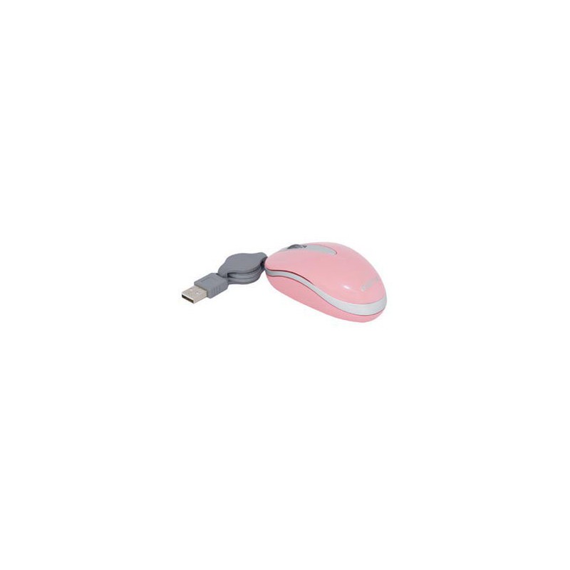 RATON APPROX OPTICAL CABLE RETRACTIL ROSA*