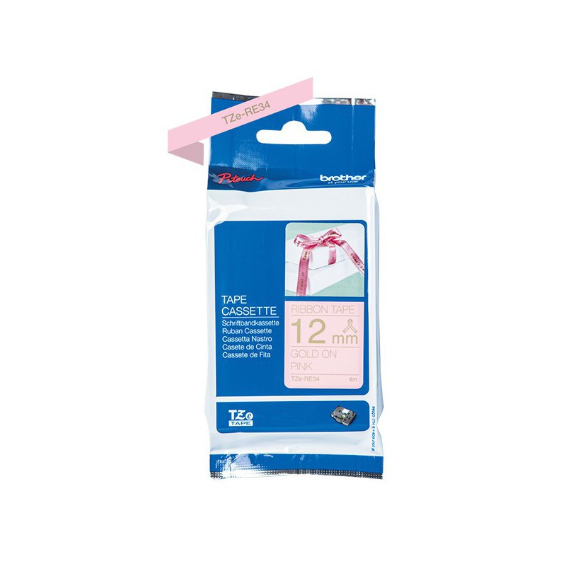 CINTA BROTHER ORIG.TZERE34 DORADO/ROSA NO ADHESI.12MM