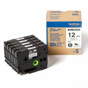 CINTA BROTHER ORIG.HGE131V5 NEGRO/TRANSP.12 MM