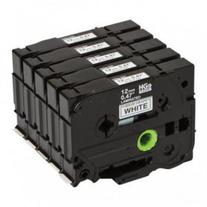 CINTA BROTHER ORIG.HGE231V5 NEGRO/BLANCO.12 MM