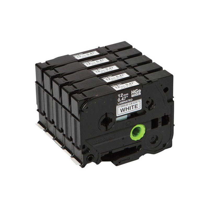 CINTA BROTHER ORIG.HGE231V5 NEGRO/BLANCO.12 MM