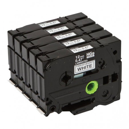 CINTA BROTHER ORIG.HGE231V5 NEGRO/BLANCO.12 MM