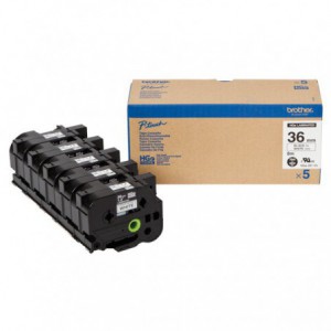 CINTA BROTHER ORIG.HGE261V5 NEGRO/BLANCO 36 MM