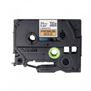 CINTA BROTHER ORIG.TZEPR851 DORADO PREMIUM/NEGRO 24MM