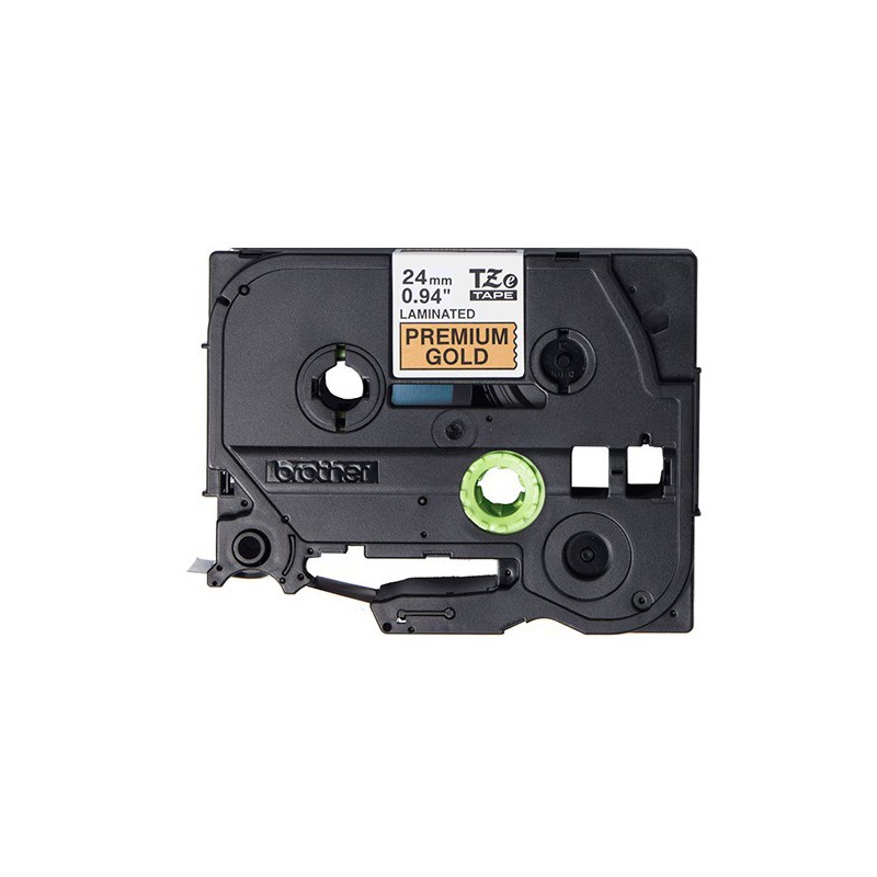 CINTA BROTHER ORIG.TZEPR851 DORADO PREMIUM/NEGRO 24MM