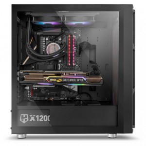 CAJA PC NOX ATX HUMMER NOVA  CRISTAL TEMPLADO NEGRO 