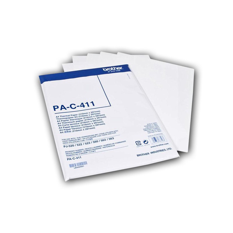 PAPEL TERMICO BROTHER A4 100 HOJAS PAC411