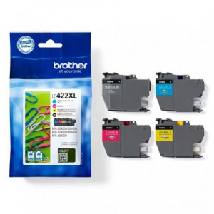 PACK INK JET BROTHER ORIG LC422XLVAL PACK 4  COLORES