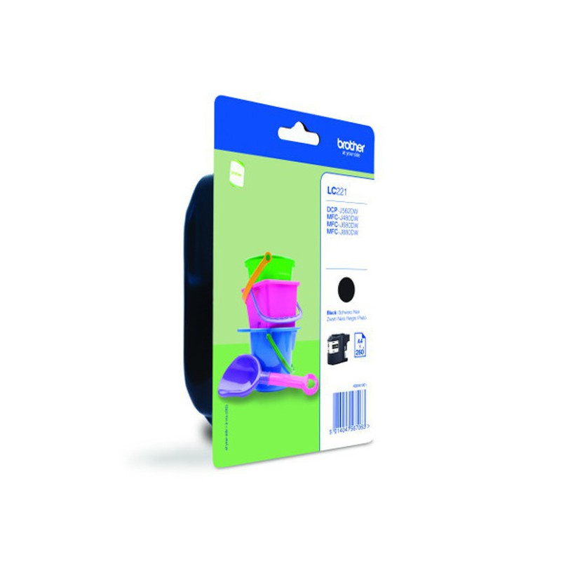 INK JET BROTHER ORIG LC221BKBP DCPJ562DW/MFCJ480DW