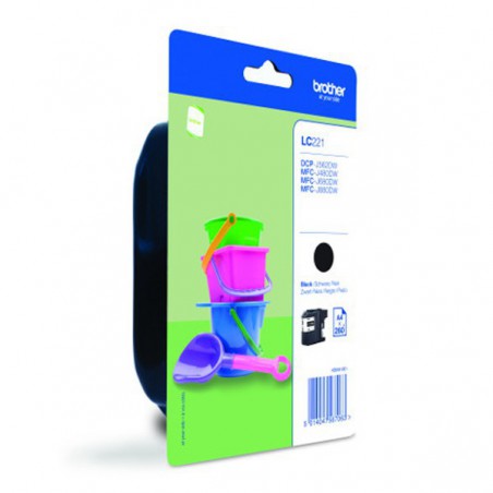 INK JET BROTHER ORIG LC221BKBP DCPJ562DW/MFCJ480DW