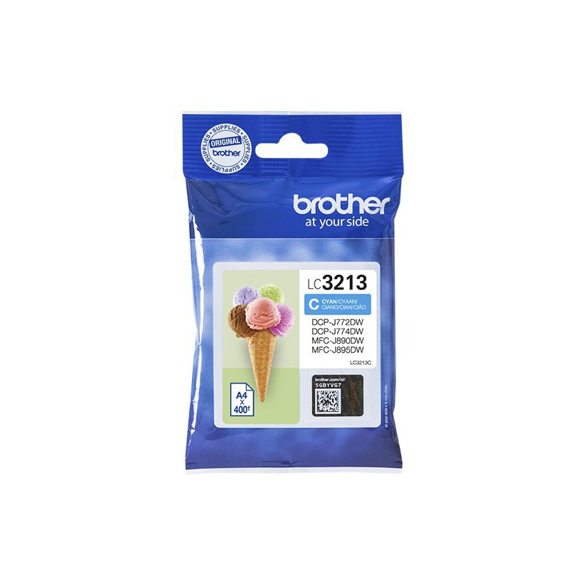 INK JET BROTHER ORIG LC3213C DCPJ572/MFCJ491/497/890/895