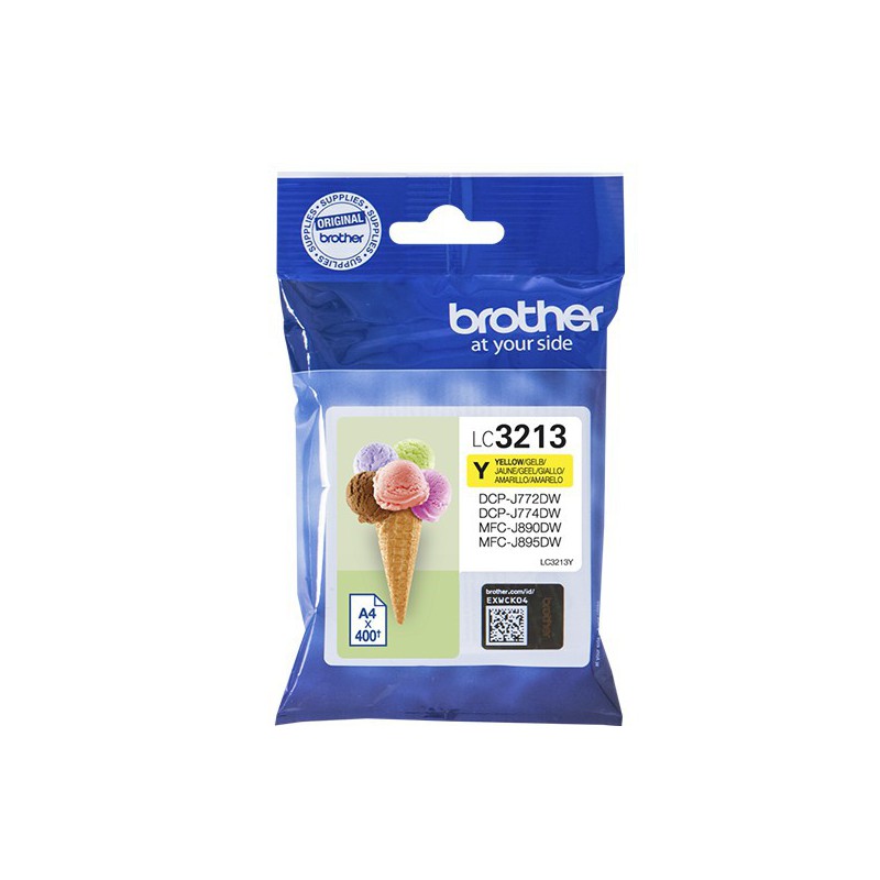 INK JET BROTHER ORIG LC3213Y DCPJ572/MFCJ491/497/890/895